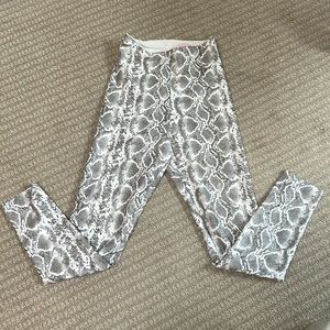 Commando snake print leather leggings